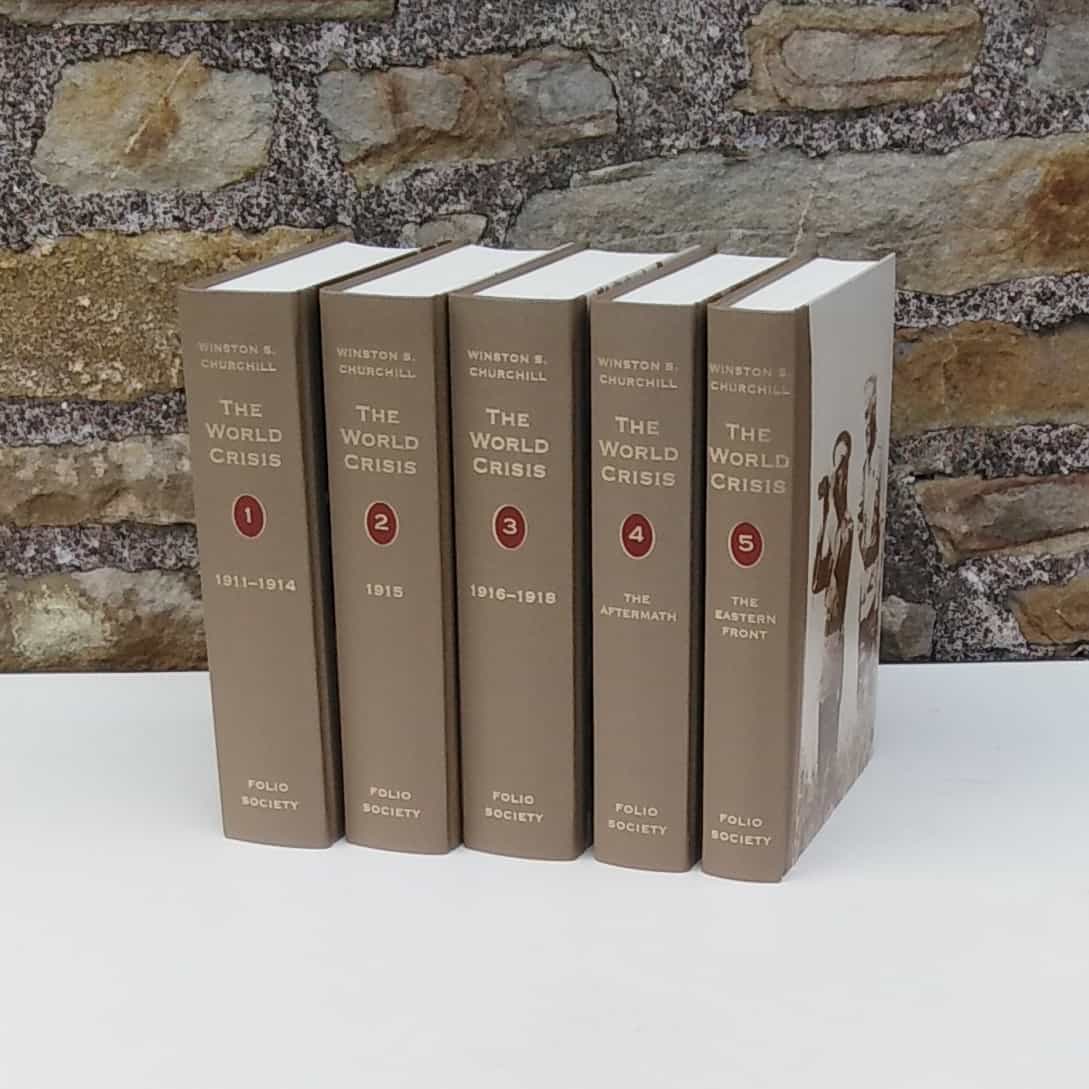 The World Crisis 5 Volume Set in Slipcase. Winston S. Churchill. Folio Society, 2007